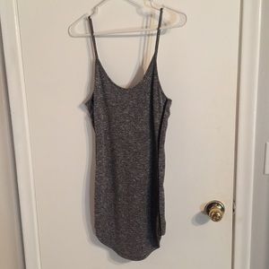 BRAND NEW black/grey boutique mini dress. Size M